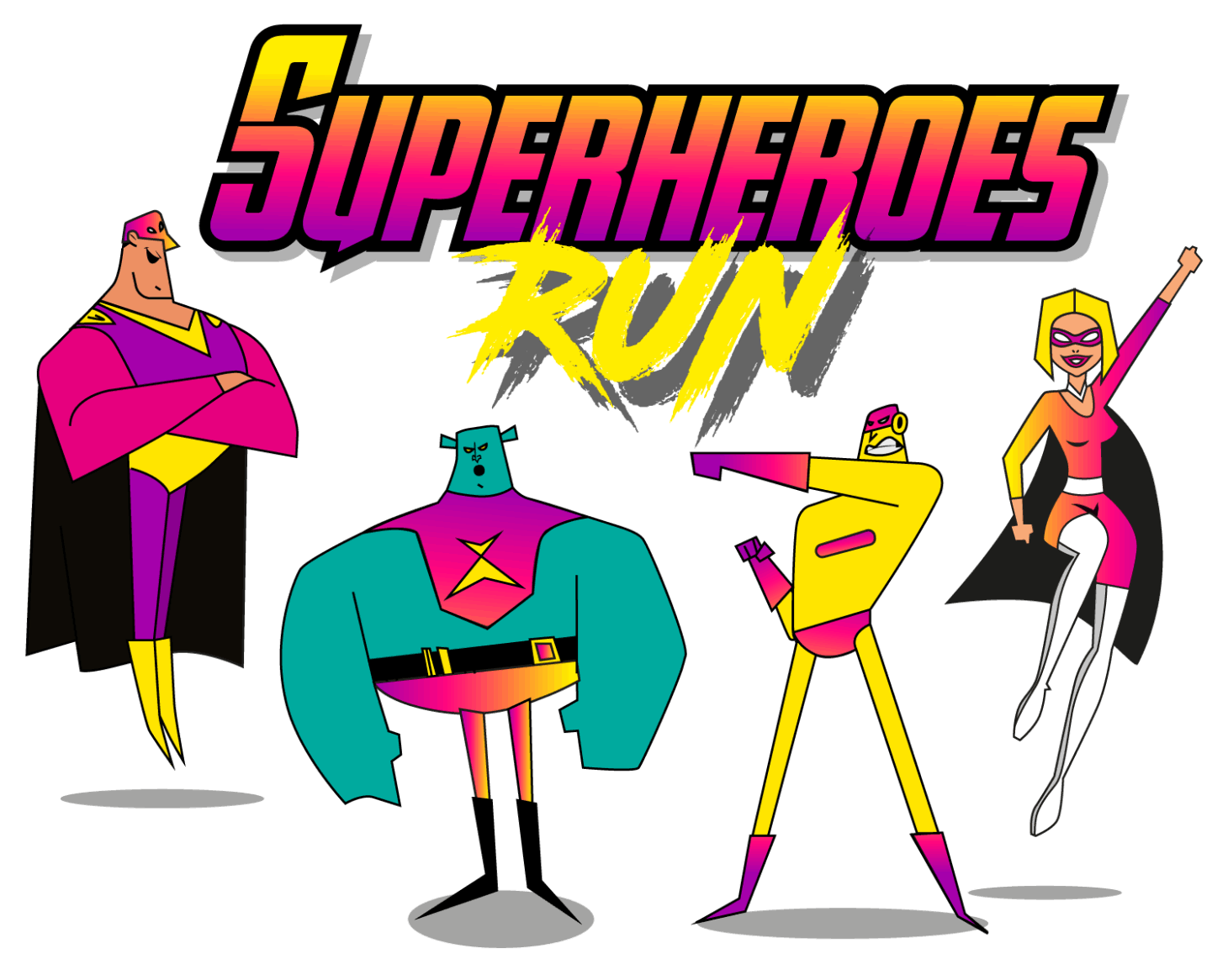 Superheroes Run Logo